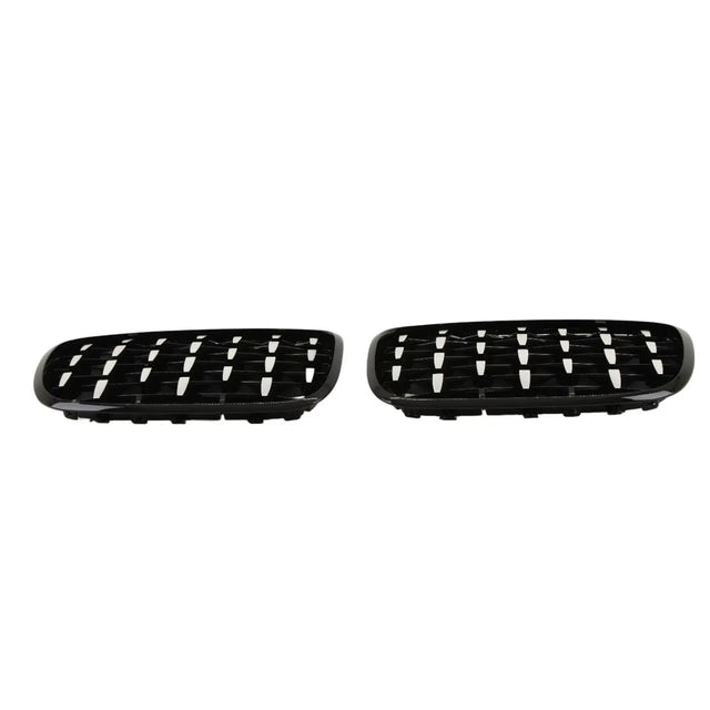 Fits BMW X5 X5M E70 X6 X6M E71 2007-2014 Front Kidney Grilles Gloss Black & Chrome - image 2
