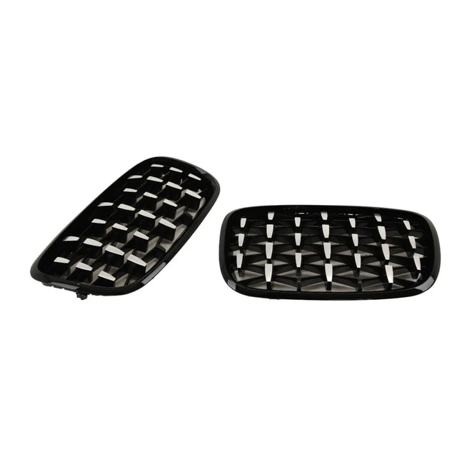 Fits BMW X5 X5M E70 X6 X6M E71 2007-2014 Front Kidney Grilles Gloss Black & Chrome - image 4