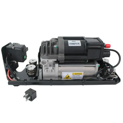 BMW 5 7 Series F01 F02 F04 F07 F11 Air Suspension Compressor Pump With Bracket Relay & Valve Block 37206789450 - tradevehicleparts.co.uk