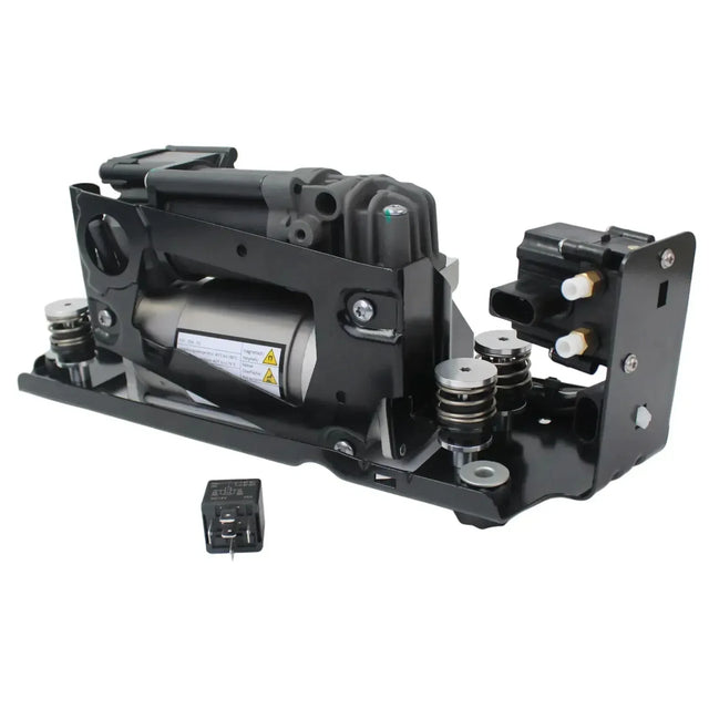Fits BMW 5 7 Series F01 F02 F04 F07 F11 Air Suspension Compressor Pump With Bracket Relay & Valve Block 37206789450 - image 3