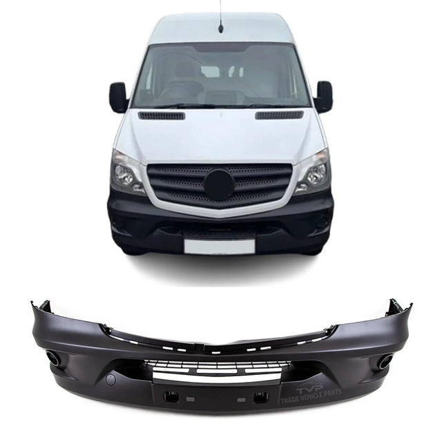 Fits Mercedes Sprinter Ncv3 2013-2018 Front Bumper Textured No Pdc Or Fog Holes - image 2