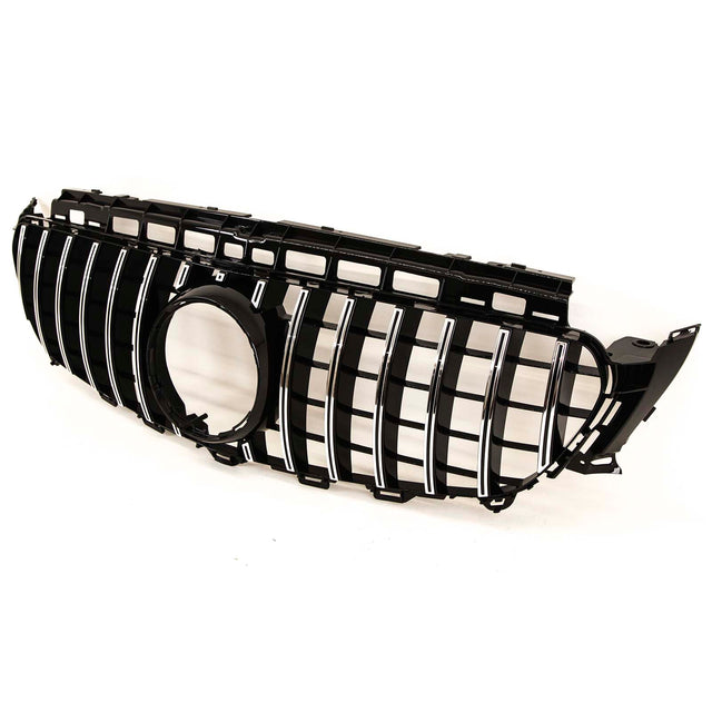 Fits Mercedes E Class W213 S213 A238 C238 2016-2020 Front Bumper Grille Sport Black & Chrome - image 4