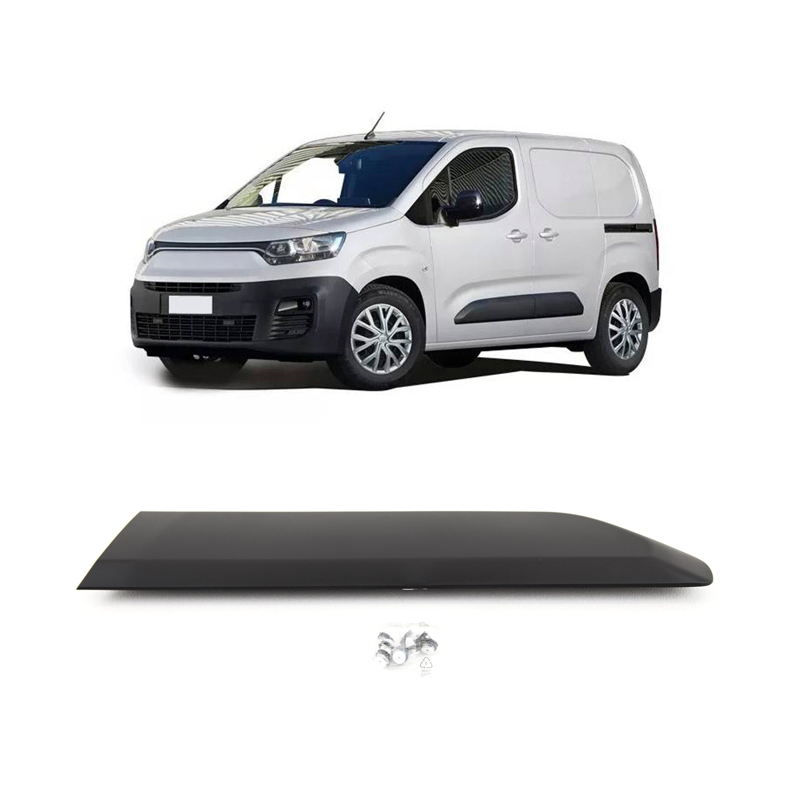 For Toyota Proace City 2020- Rear Body Moulding Trim Black Passenger Side