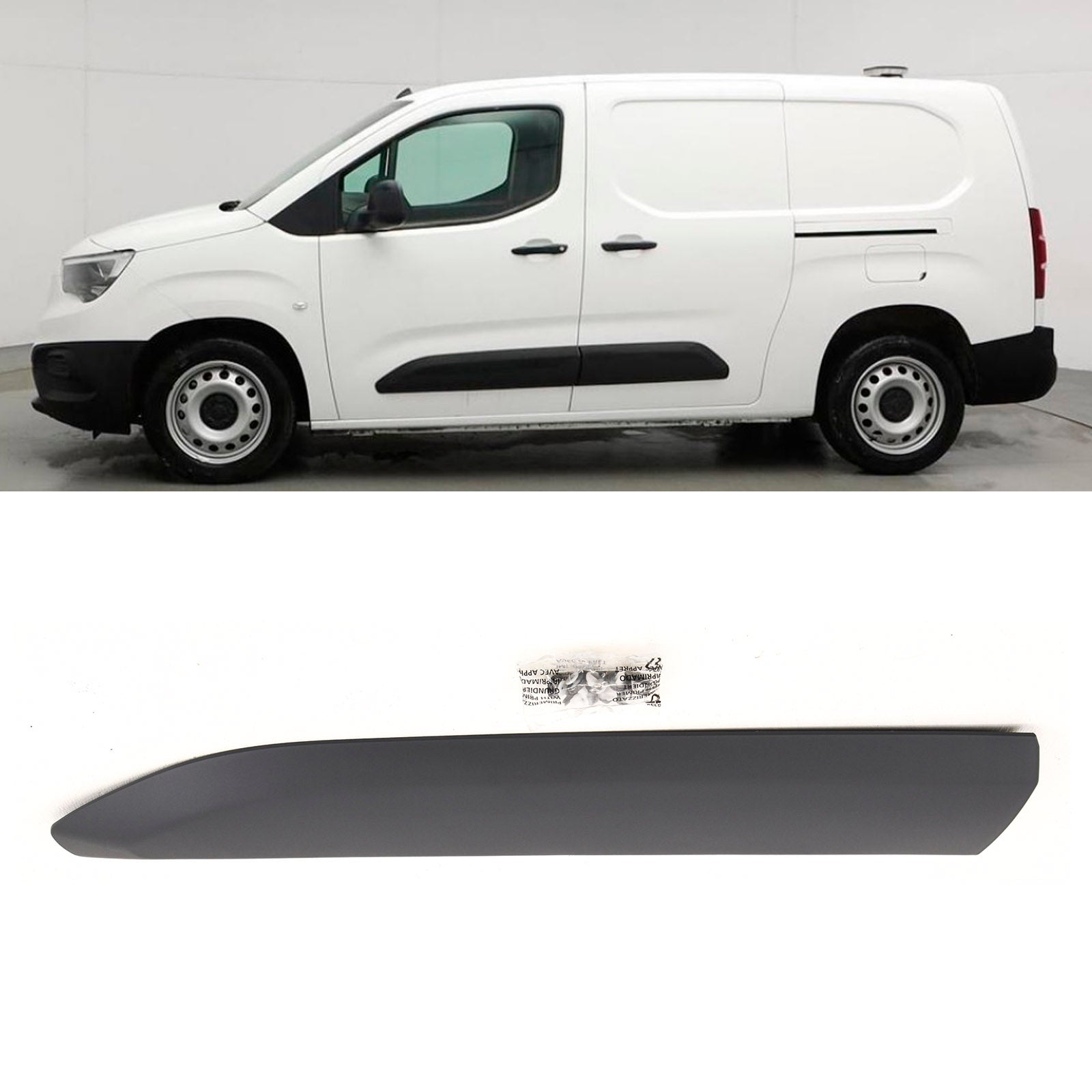 Berlingo Partner Doblo Proace Combo 2018- Front Door Moulding N/S Primed