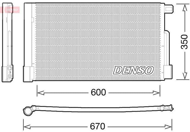Denso Ac Condenser DCN01004 - image 2