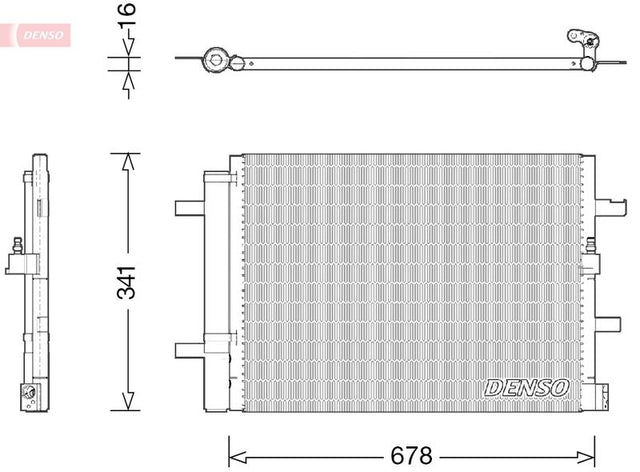Denso Ac Condenser DCN02026 - image 2