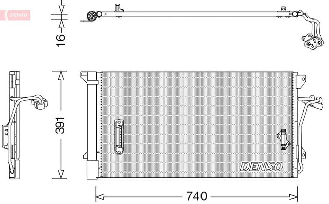 Denso Ac Condenser DCN02027 - image 2