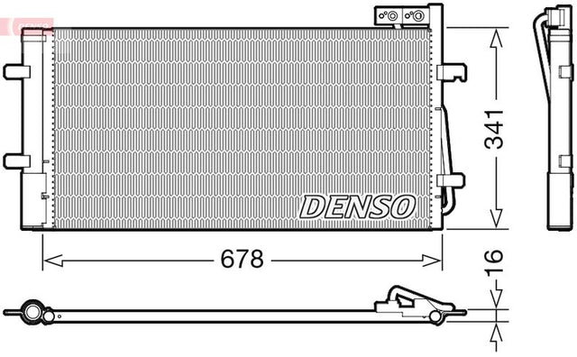 Denso Ac Condenser DCN02035 - image 2