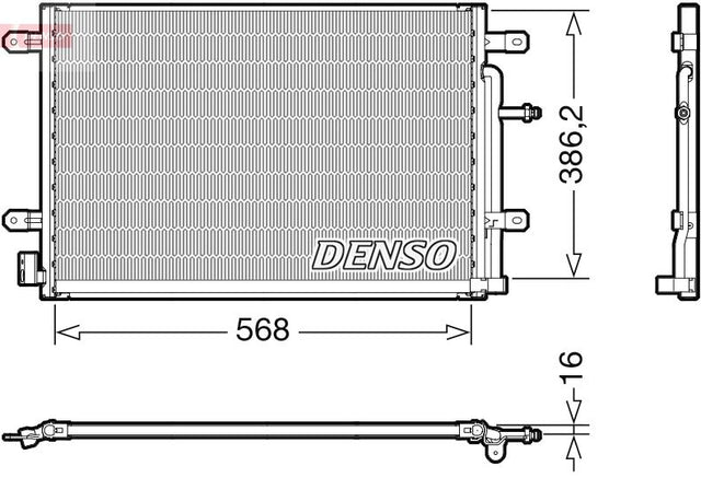 Denso Ac Condenser DCN02038 - image 2