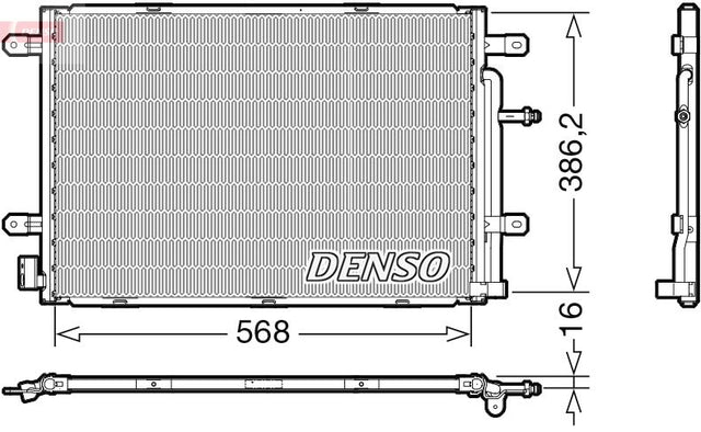 Denso Ac Condenser DCN02039 - image 2