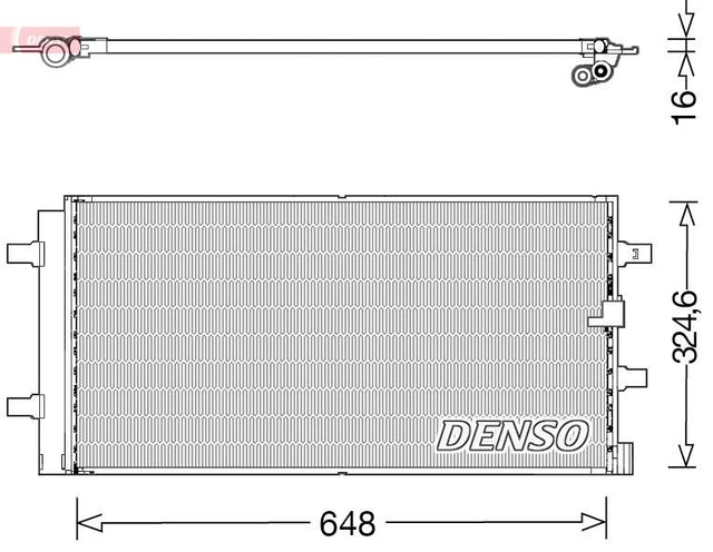Denso Ac Condenser DCN02044 - image 2