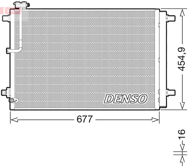 Denso Ac Condenser DCN02046 - image 2