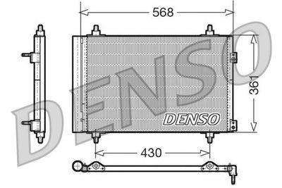 Denso Ac Condenser DCN07008
