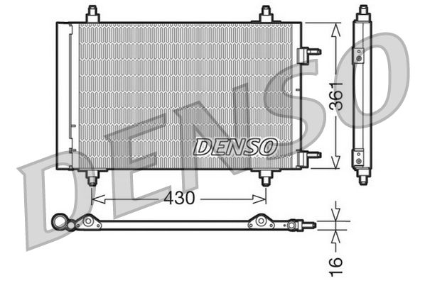 Denso Ac Condenser DCN07019 - image 2
