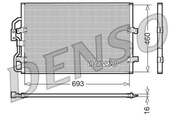Denso Ac Condenser DCN07040 - image 2