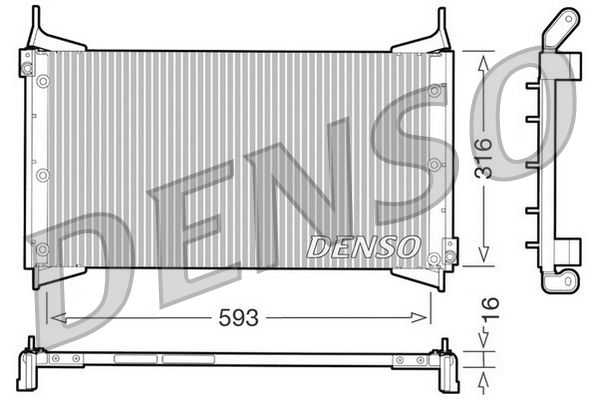 Denso Ac Condenser DCN09012 - image 2
