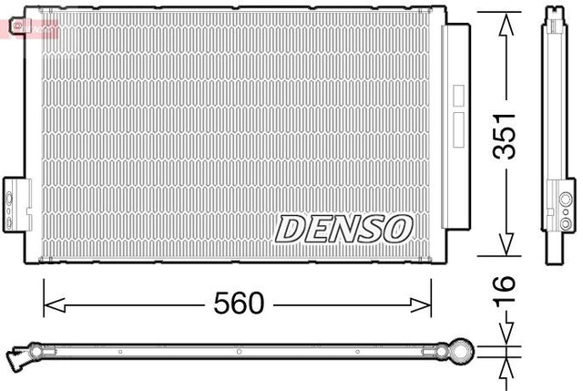 Denso Ac Condenser DCN09043 - image 2