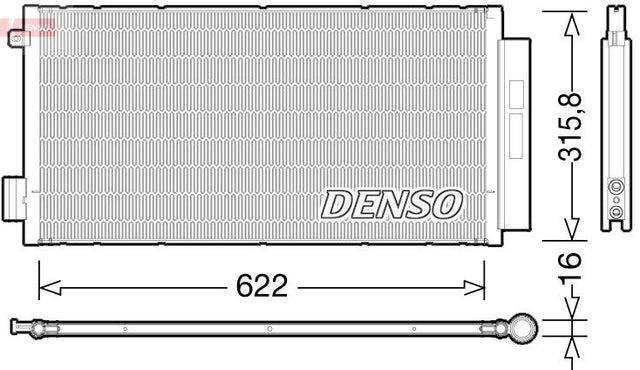 Denso Ac Condenser DCN09044 - image 2