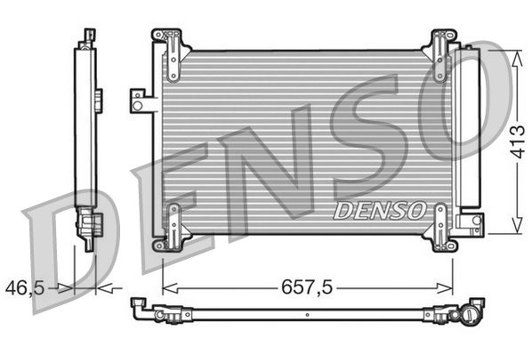 Denso Ac Condenser DCN09083 - image 2