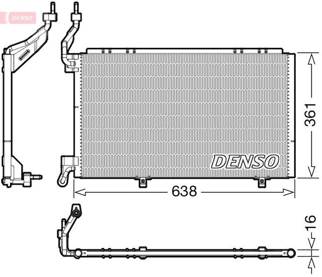 Denso Ac Condenser DCN10039 - image 2