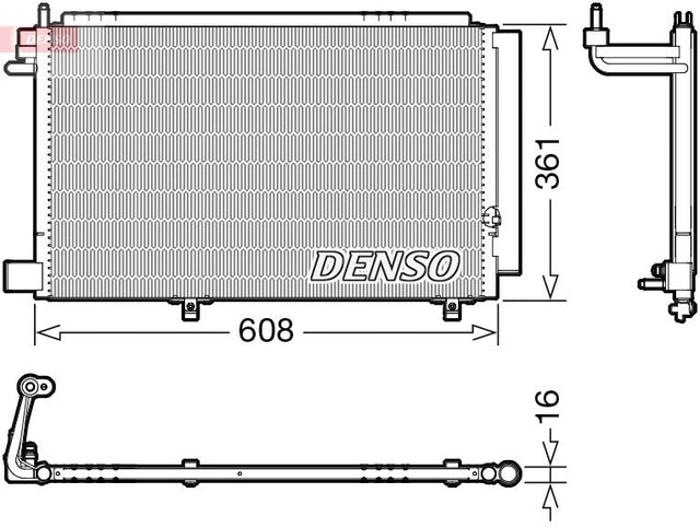 Denso Ac Condenser DCN10041 - image 2