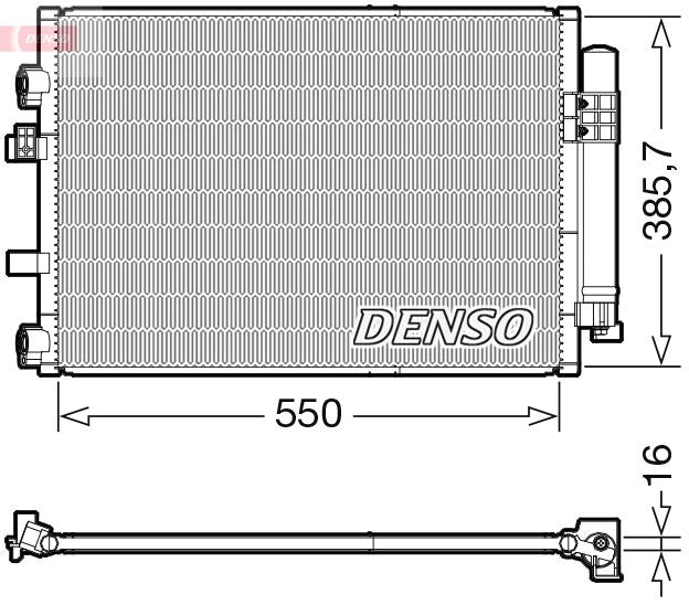 Denso Ac Condenser DCN10044 - image 2