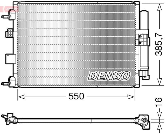 Denso Ac Condenser DCN10046 - image 2