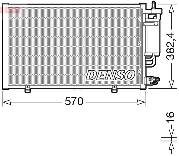 Denso Ac Condenser DCN10051 - image 2