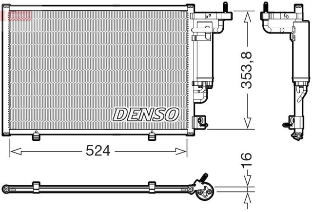 Denso Ac Condenser DCN10059 - image 2