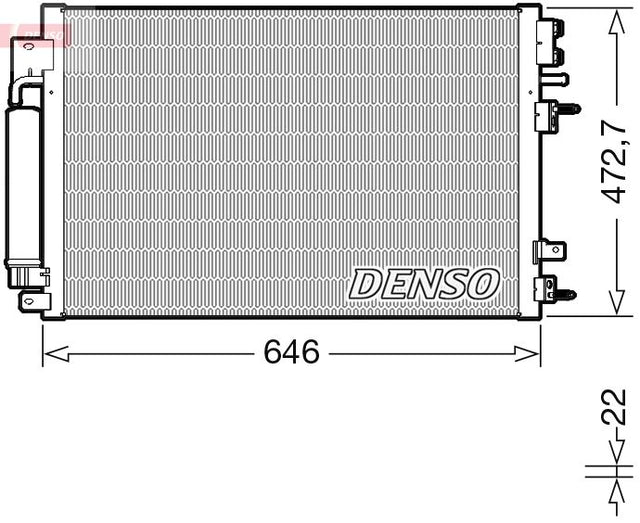 Denso Ac Condenser DCN13022 - image 2