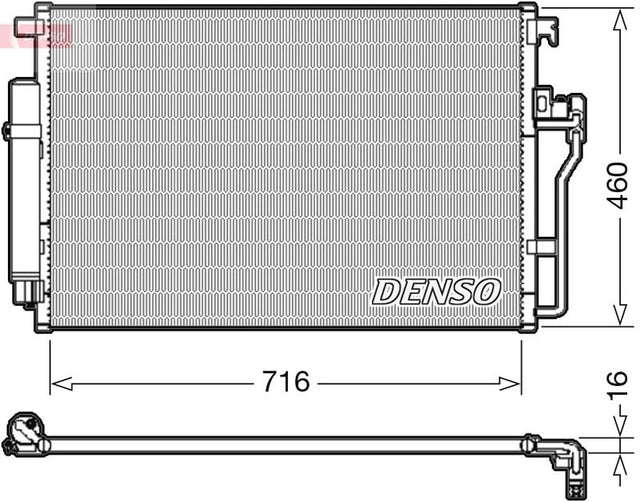 Denso Ac Condenser DCN17008 - image 2