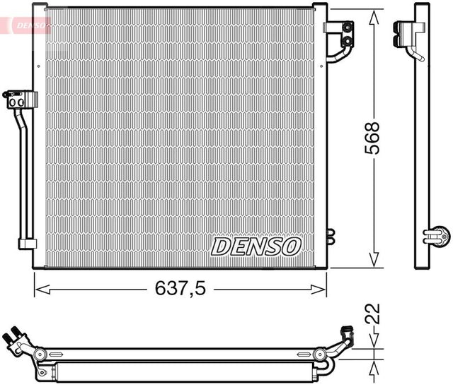 Denso Ac Condenser DCN17058 - image 2