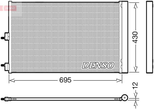 Denso Ac Condenser DCN17061 - image 2