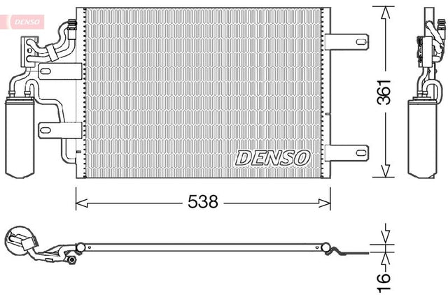 Denso Ac Condenser DCN20025 - image 2