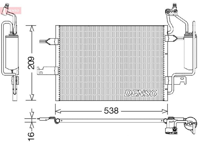 Denso Ac Condenser DCN20026 - image 2