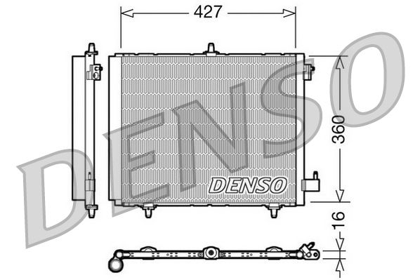 Denso Ac Condenser DCN21009 - image 2