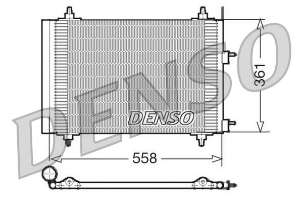 Denso Ac Condenser DCN21015 - image 2