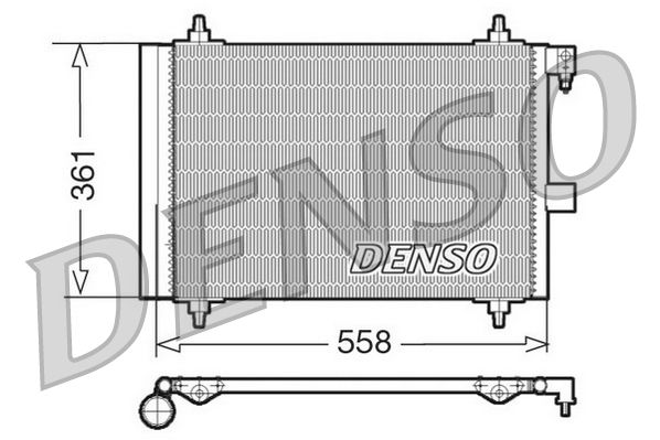 Denso Ac Condenser DCN21025 - image 2