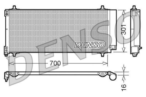 Denso Ac Condenser DCN21027 - image 2
