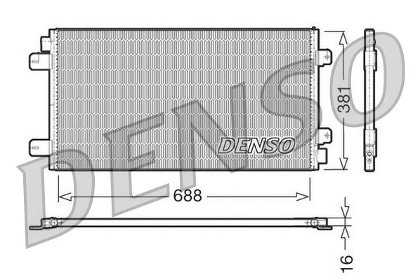 Denso Ac Condenser DCN23024 - image 2