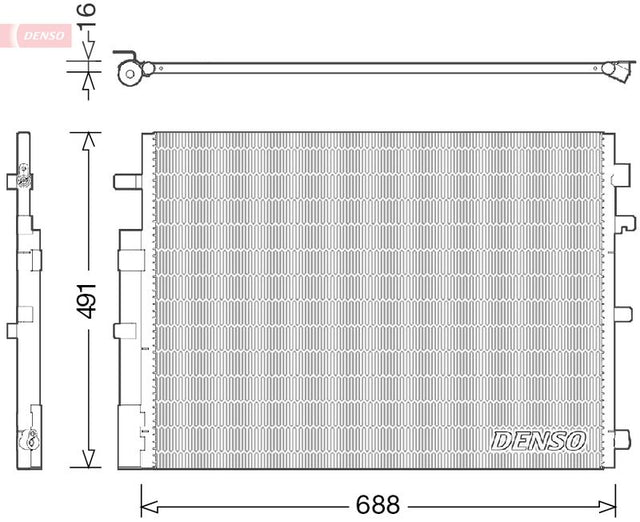 Denso Ac Condenser DCN23050 - image 2