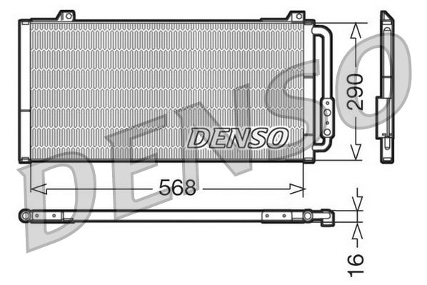 Denso Ac Condenser DCN24001 - image 2