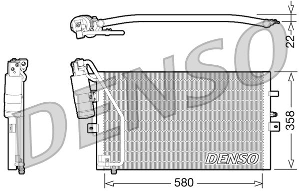 Denso Ac Condenser DCN25003 - image 2