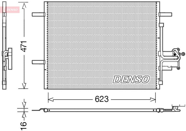 Denso Ac Condenser DCN33010 - image 2