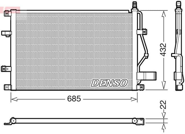 Denso Ac Condenser DCN33013 - image 2