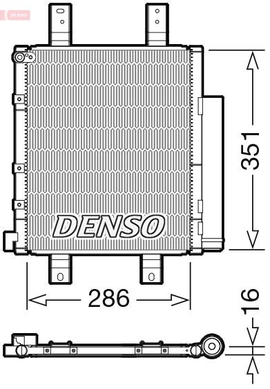 Denso Ac Condenser DCN35005 - image 2