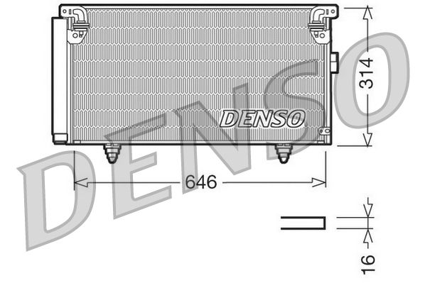 Denso Ac Condenser DCN36001 - image 2