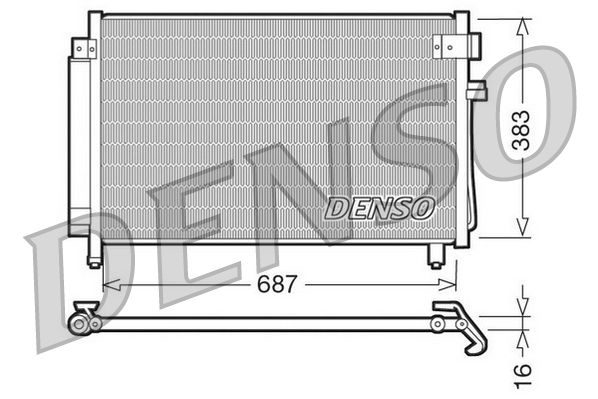 Denso Ac Condenser DCN36002 - image 2