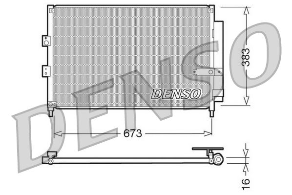 Denso Ac Condenser DCN40003 - image 2