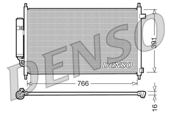 Denso Ac Condenser DCN40004 - image 2